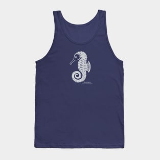 Seahorse with Common and Latin Names - sea lovers design Tank Top